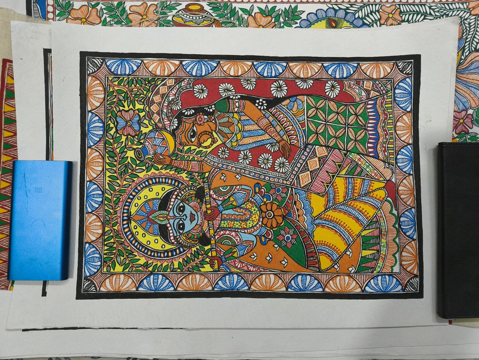 Radha Krishna Under the Kadamba Tree - View 1