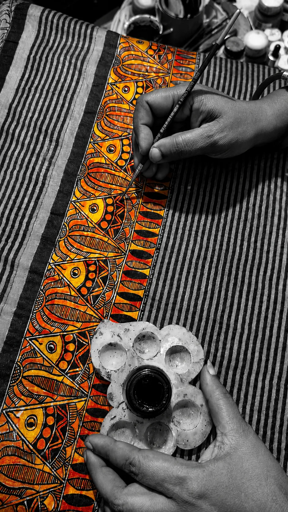 Details of Mithila drawing